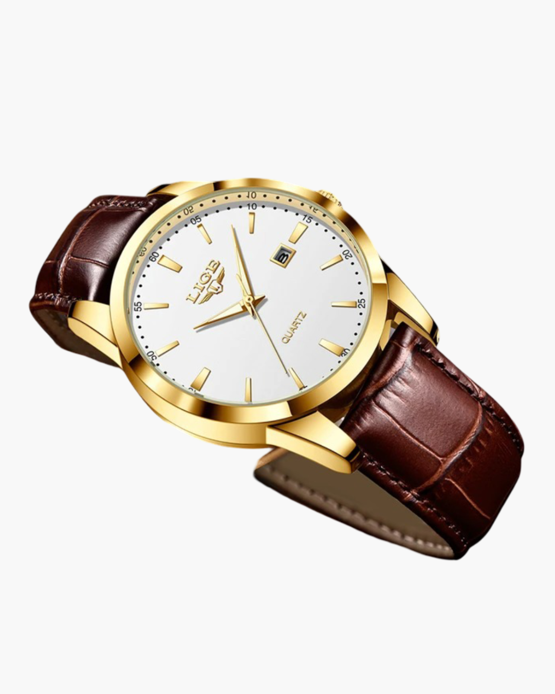 Montre : Cuir minimaliste