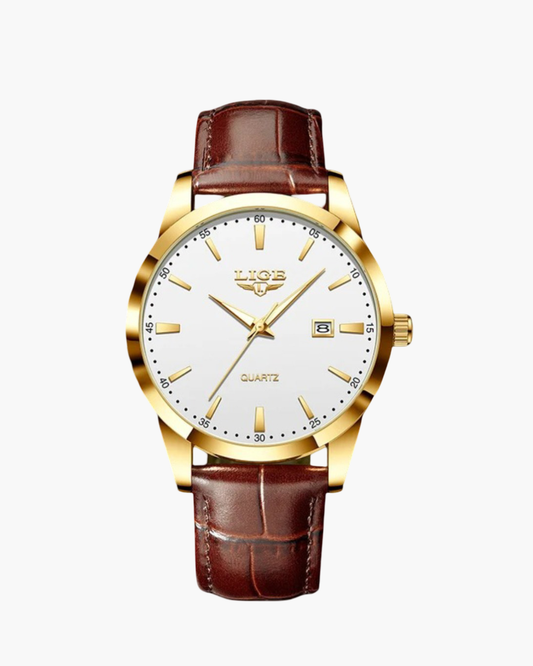 Montre : Cuir minimaliste